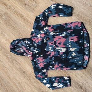 💙🩷The North Face Women's Hoodie - Blue, Pink, and White size Medium💙🩷 CUTE!!